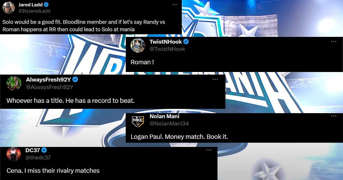 Fans had some fantastic options regarding Orton's WrestleMania 40 rival.